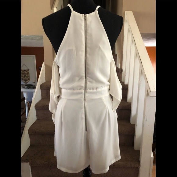 Gianni Bini•Embroidered Cold Shoulder Romper• - Picture 2 of 7